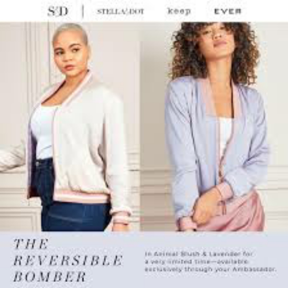Stella and Dot Reversible Bomber Jacket